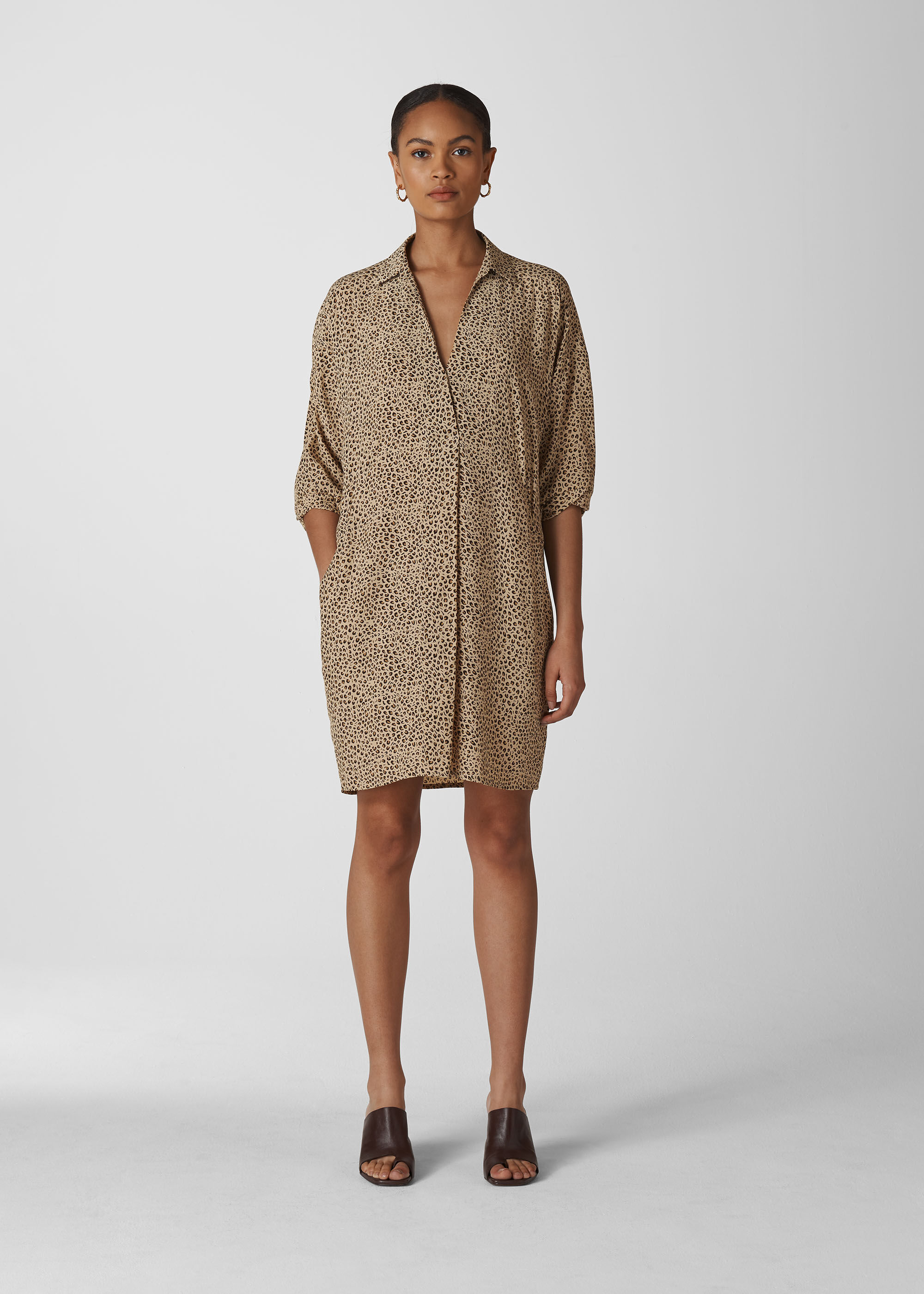 Whistles lola outlet cheetah print dress