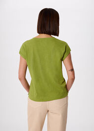 Willa V-Neck Cap Sleeve Tee
