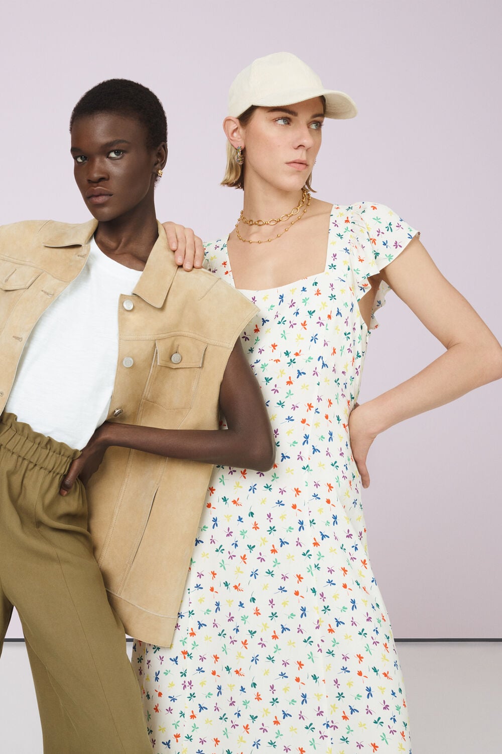 Dancing Floral Midi Dress