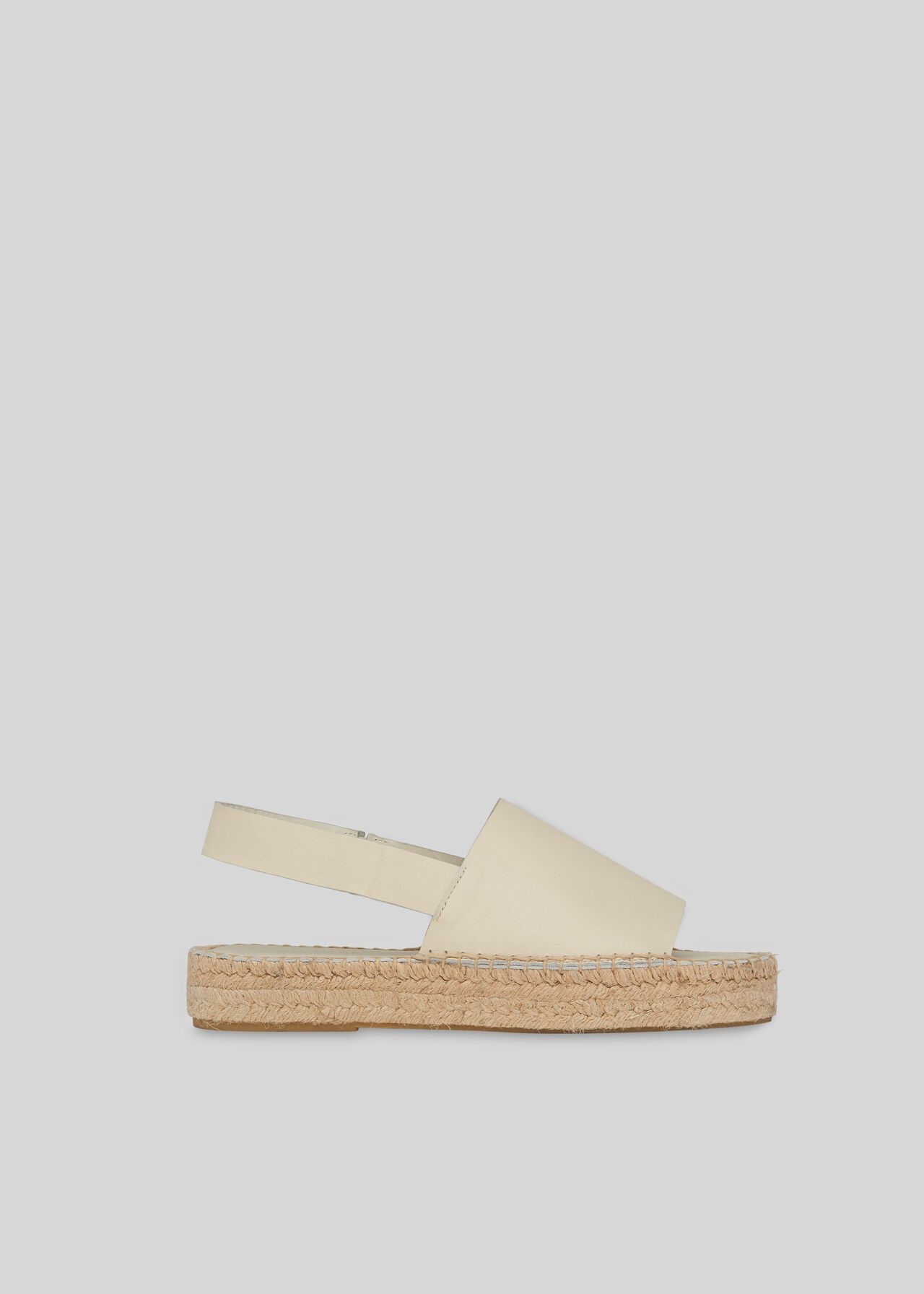 Nile Slingback Espadrille White