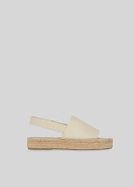 Nile Slingback Espadrille White