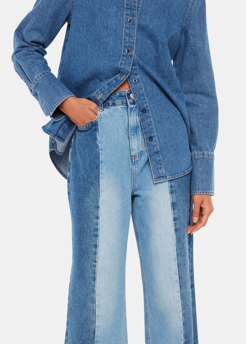 Vertical Patchwork Jean