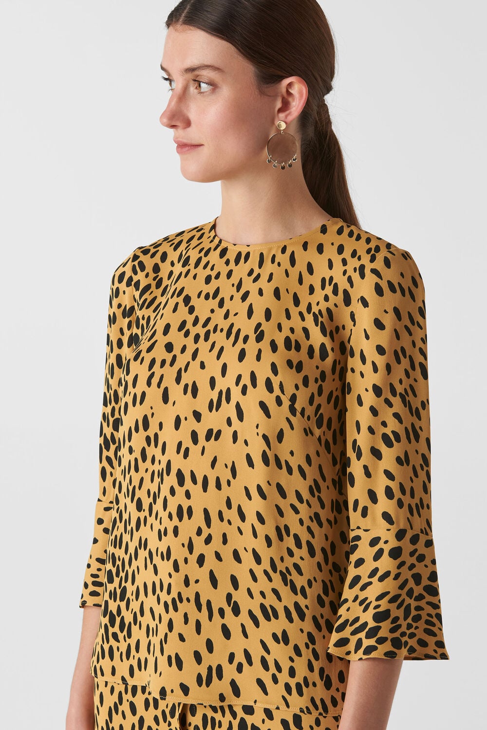 Animal Print Top Cream/Multi