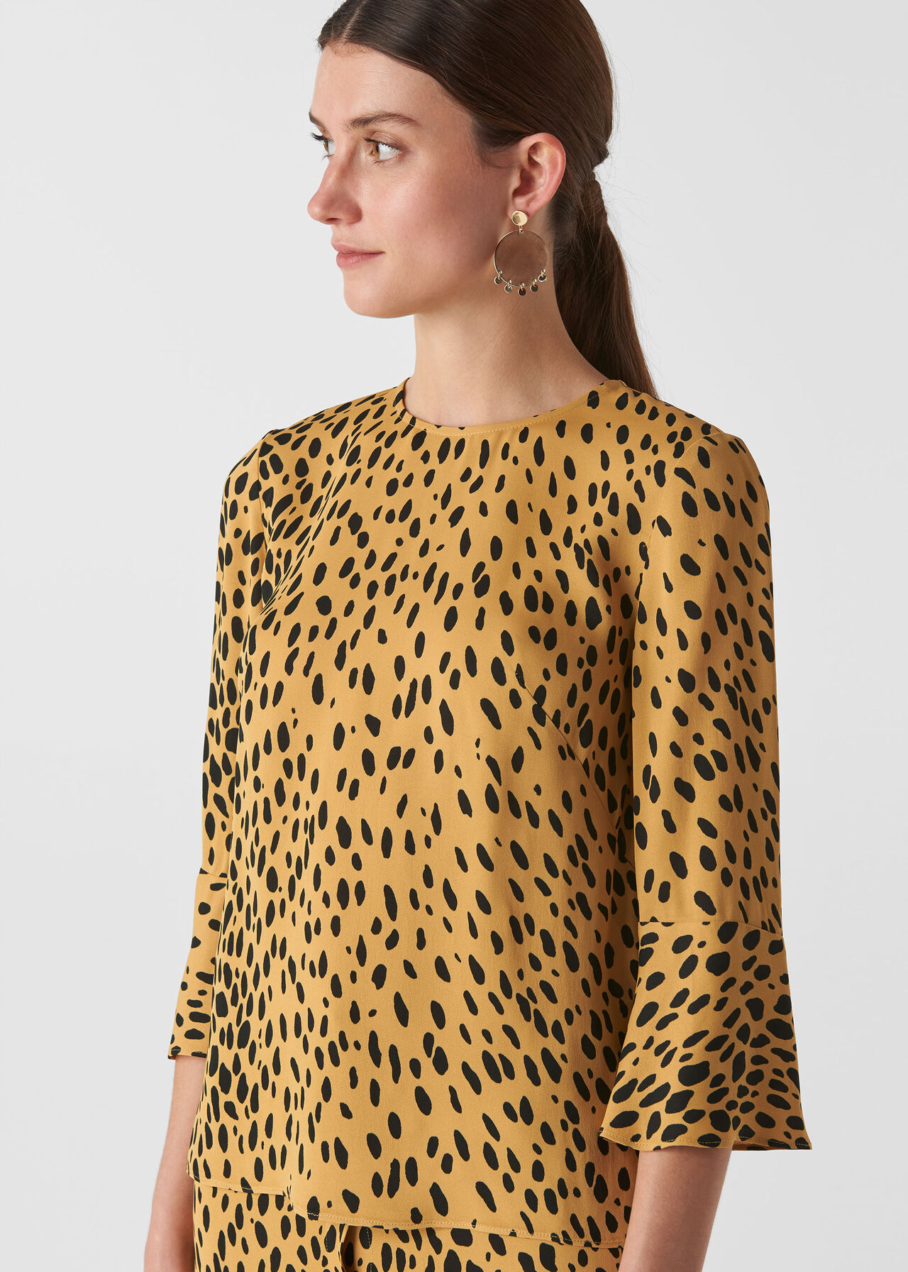 Animal Print Top Cream/Multi