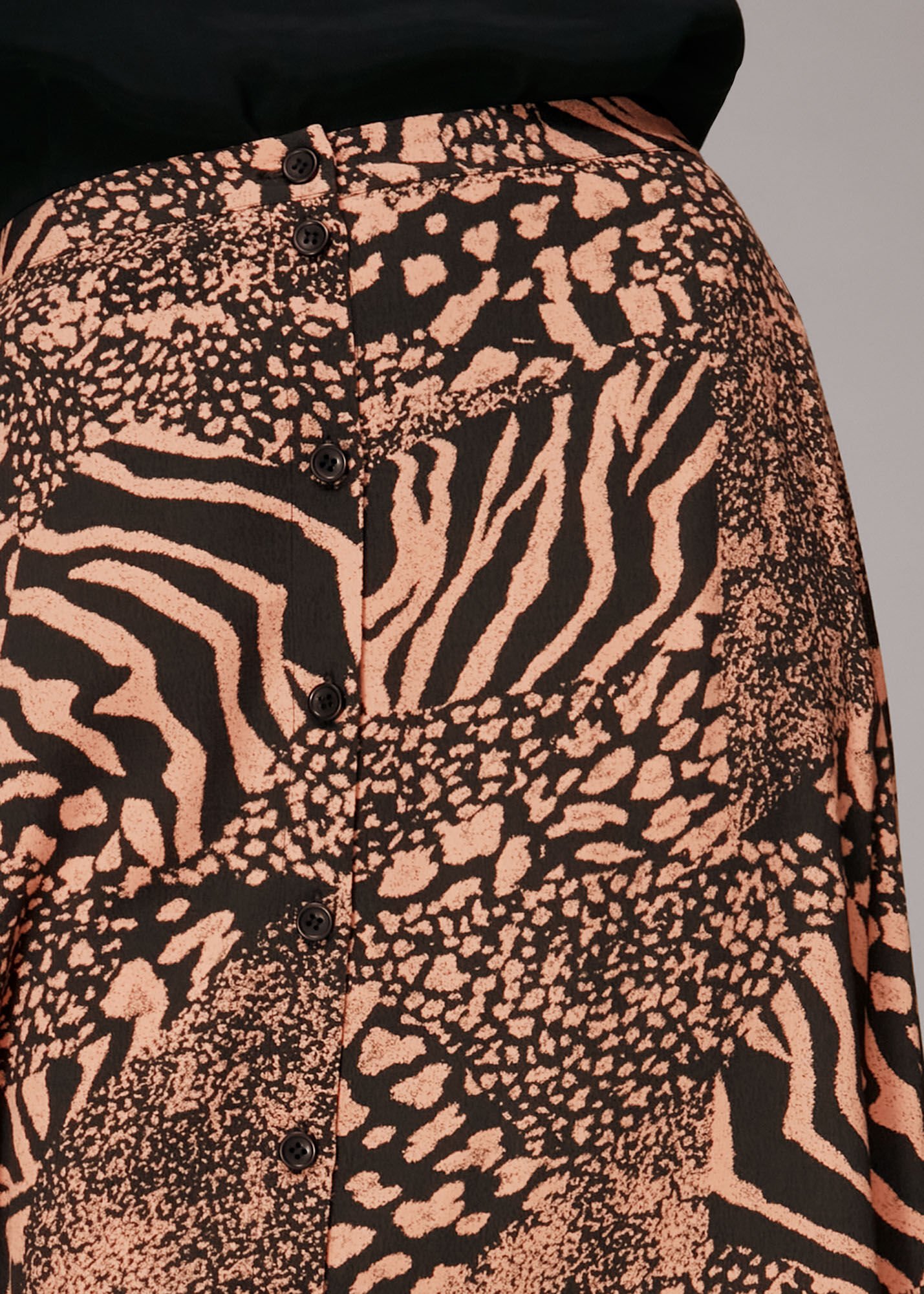 Whistles yellow animal deals print skirt
