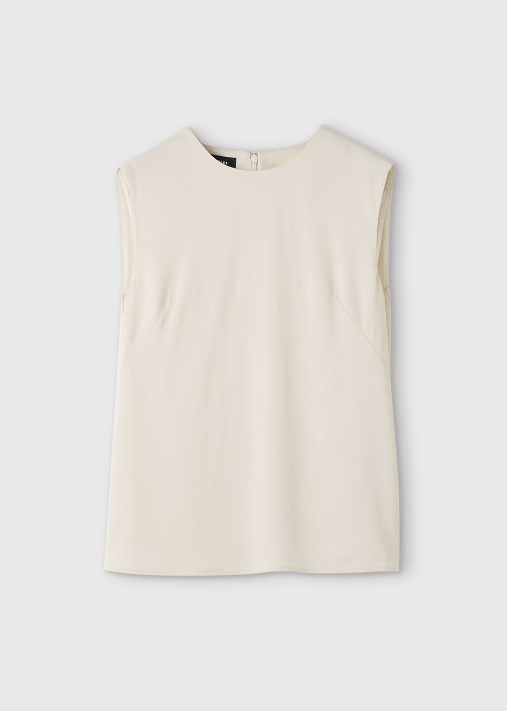 Ivory Fringe Back Sleeveless Top
