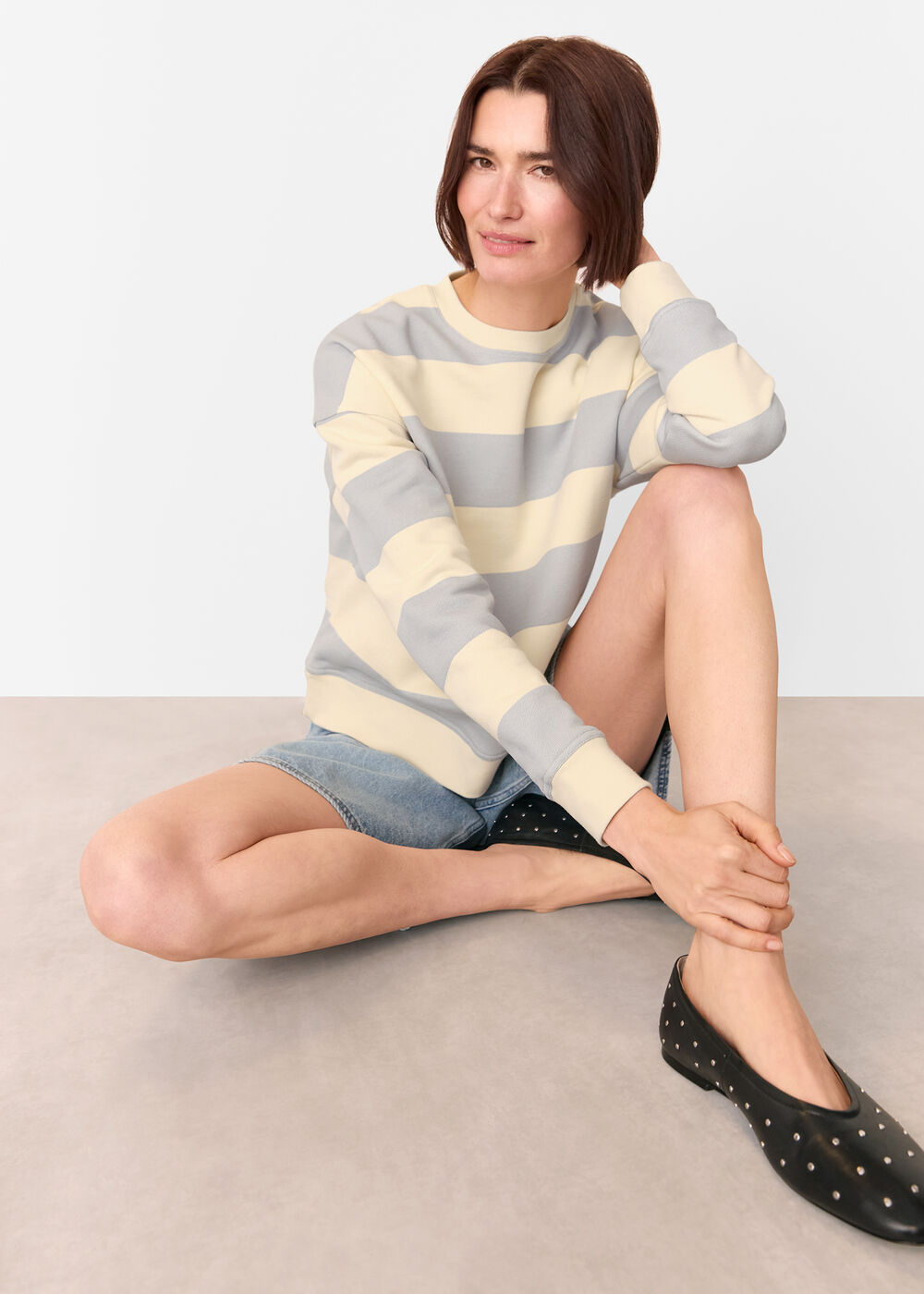 Wide Stripe Sweat