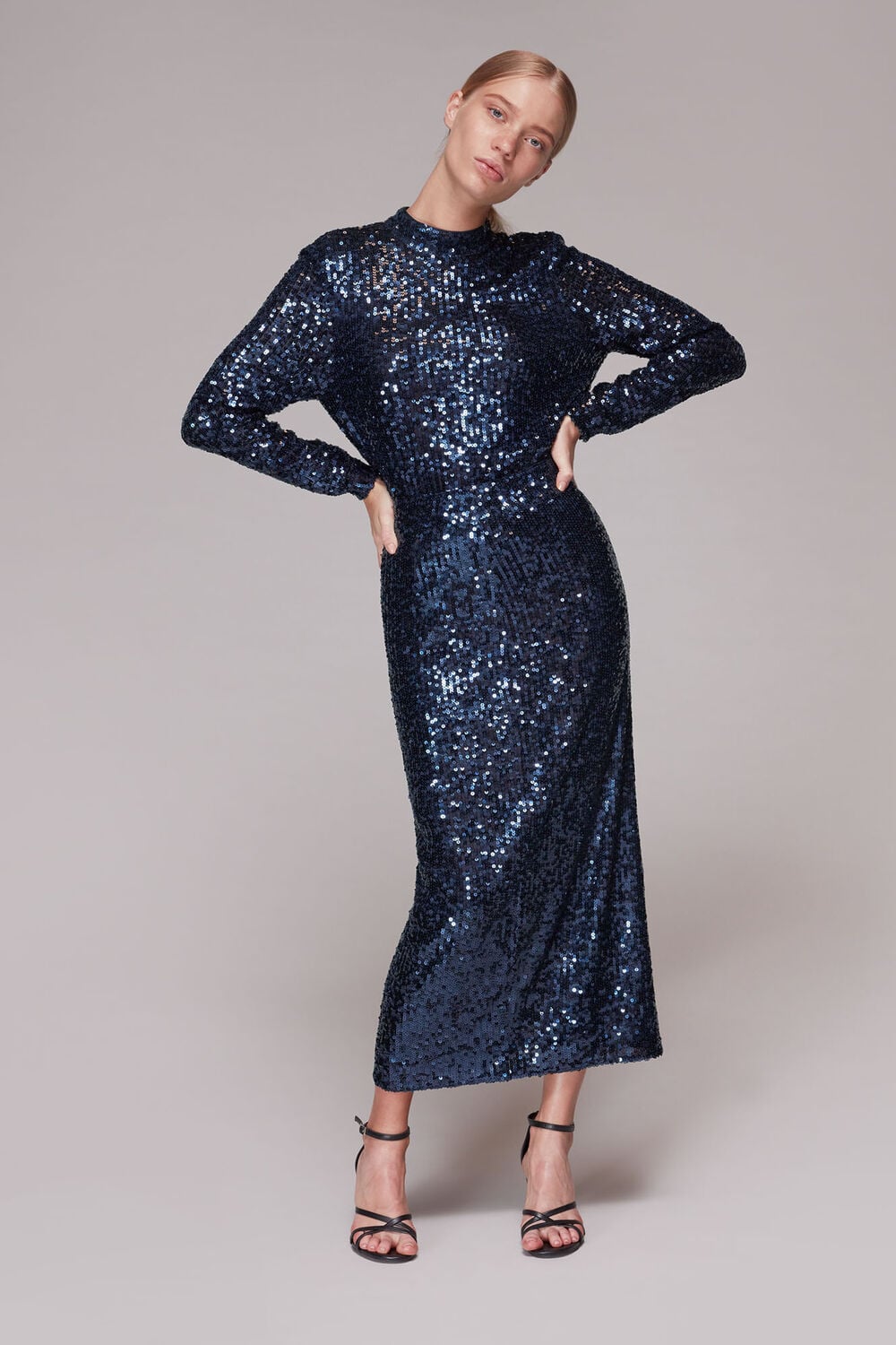 Sequin Column Skirt