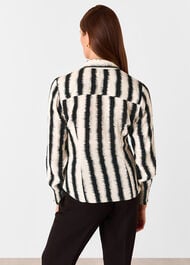 Petite Hazy Stripe Fitted Shirt