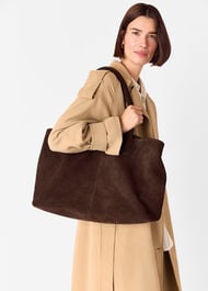 Leandra Suede Tote Bag