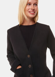 Lucy V Neck Jersey Jacket