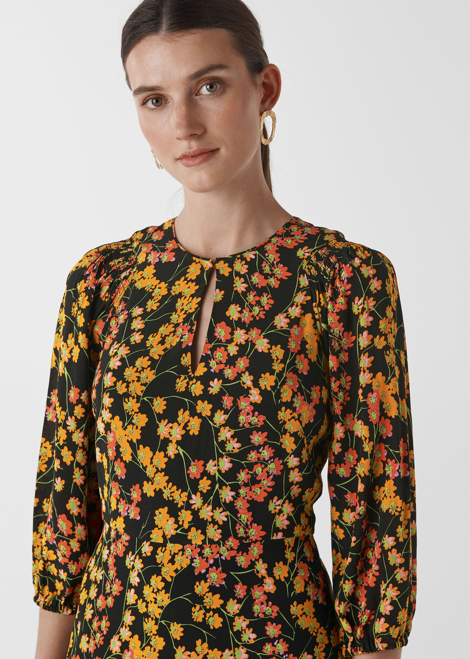 Whistles daisy print stine dress sale