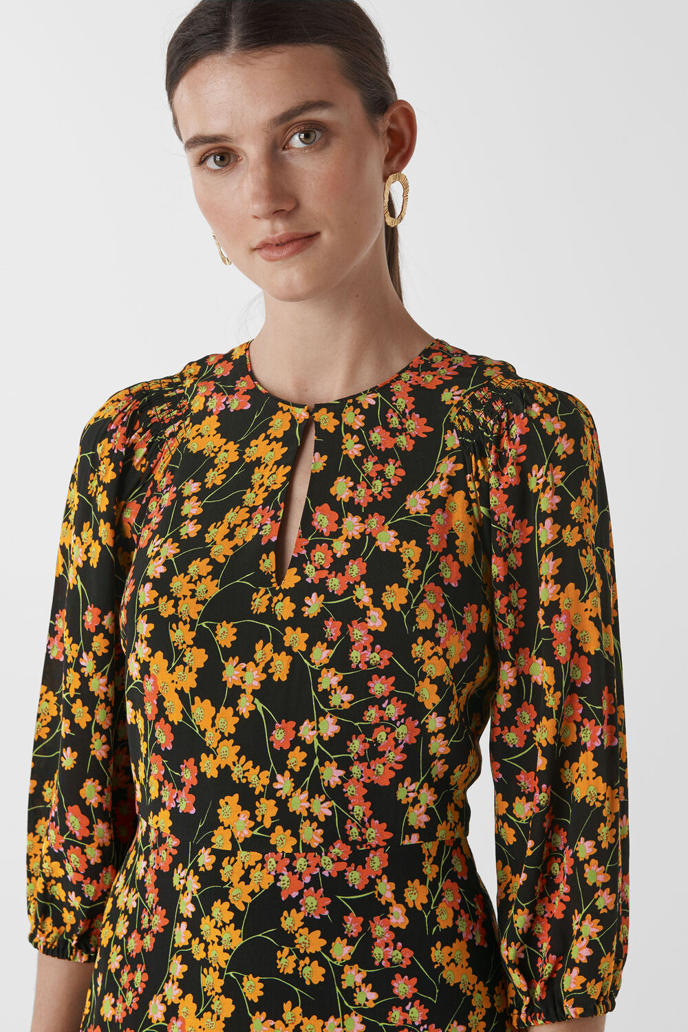 Daisy Print Ester Dress Multicolour