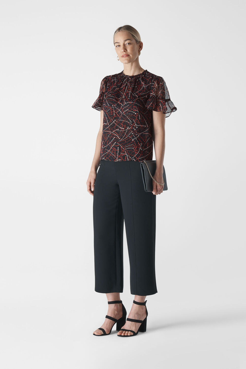 Shooting Star Dobby Top Black/Multi