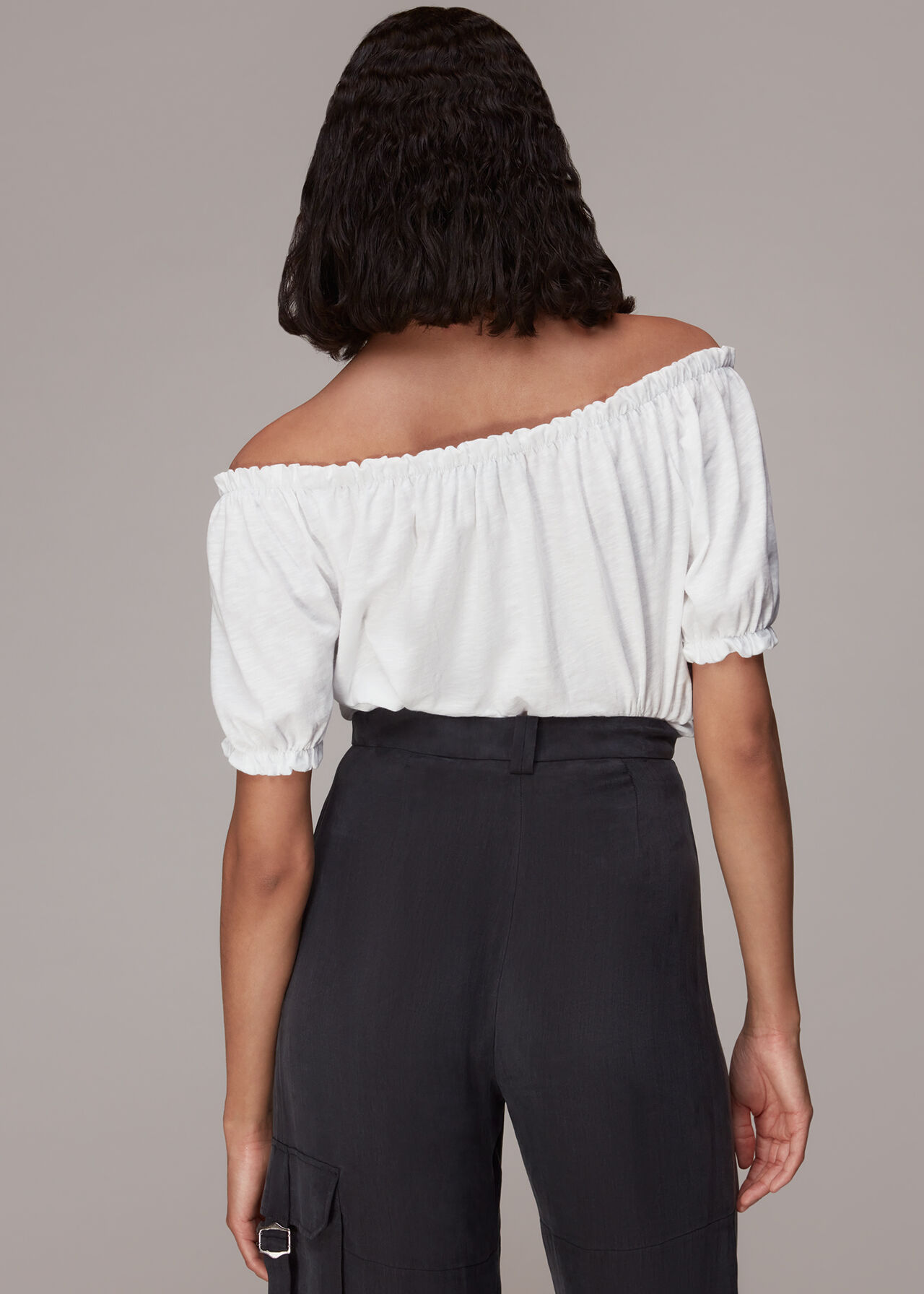 Frill Detail Cotton Tee