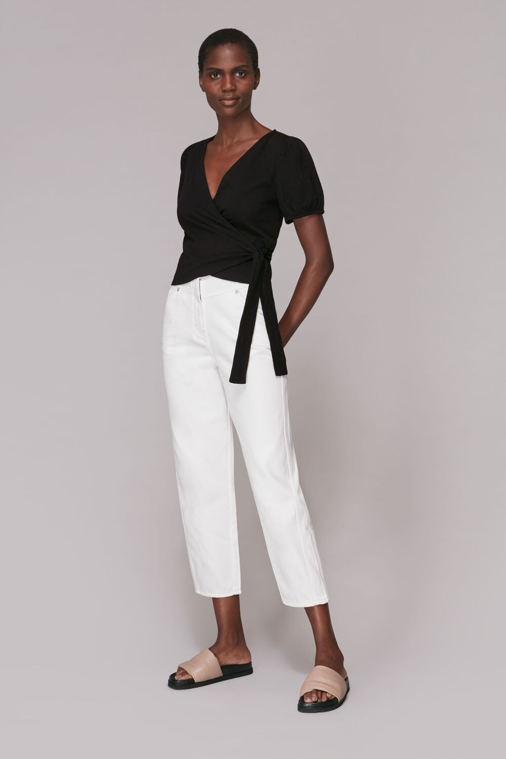 Cotton Wrap Top