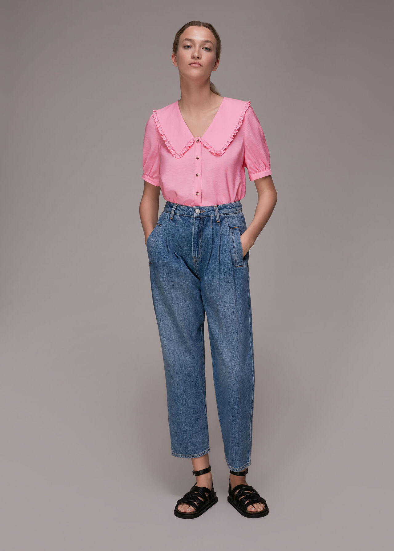 Perrie Collar Top