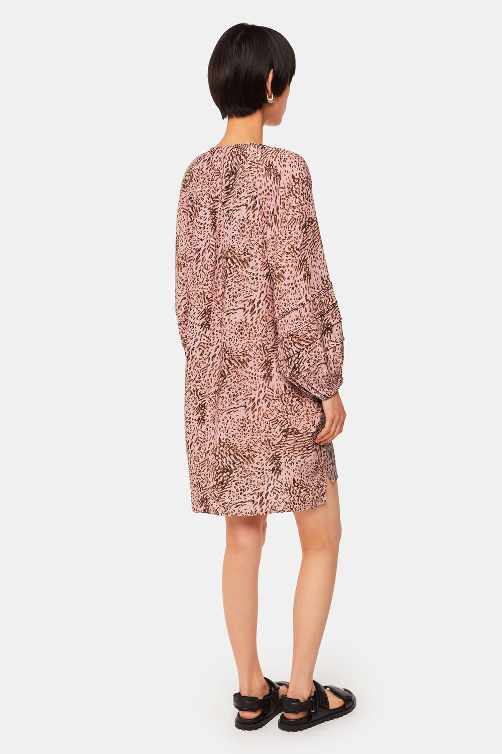 Pink Animal Swirl Cocoon Dress
