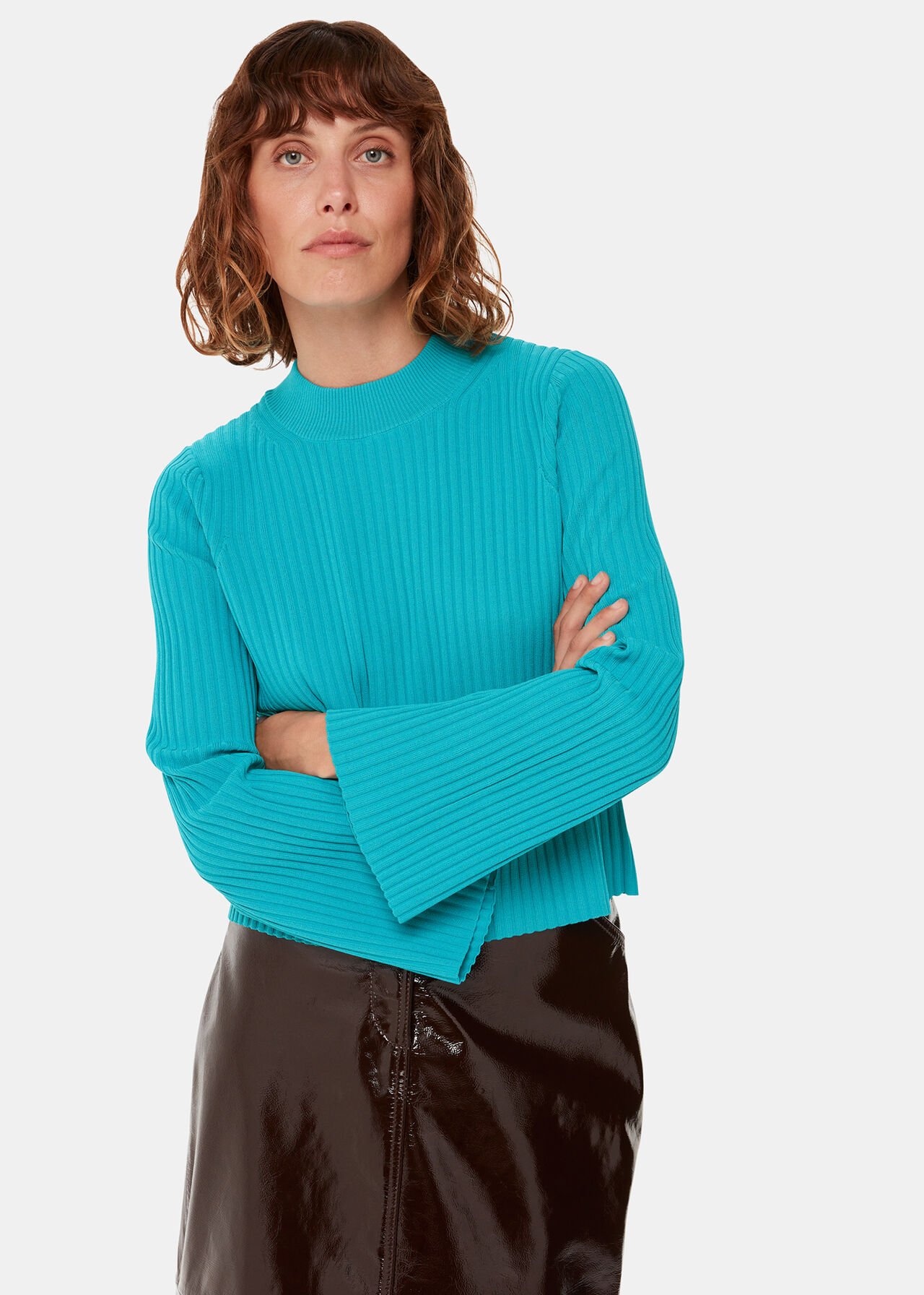 Fluted Sleeve Tunic