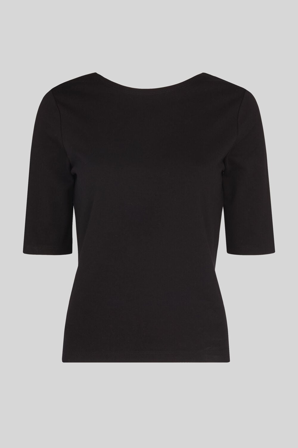 Scoop Back Top Black