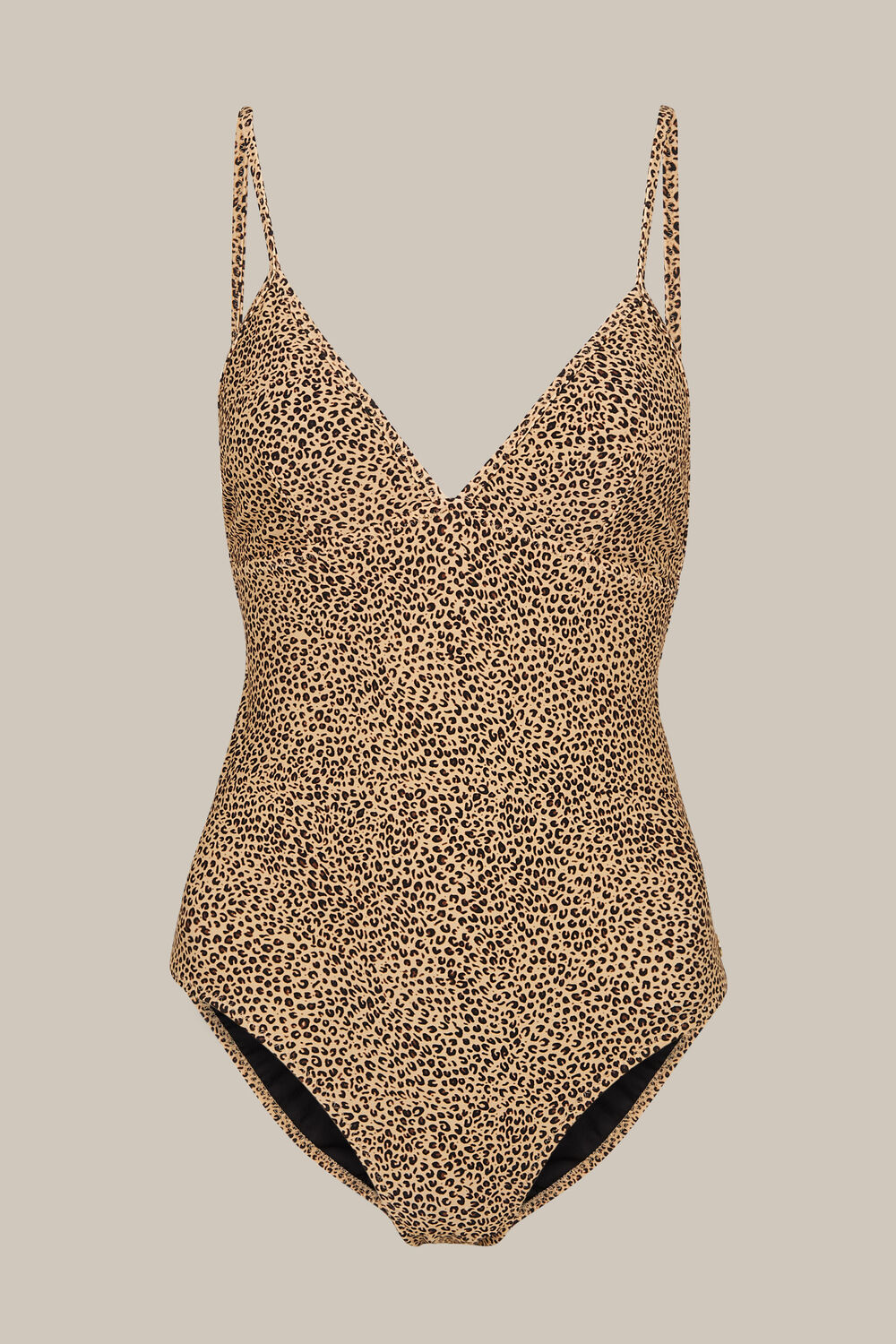 Mini Leopard Print Swimsuit Brown/Multi