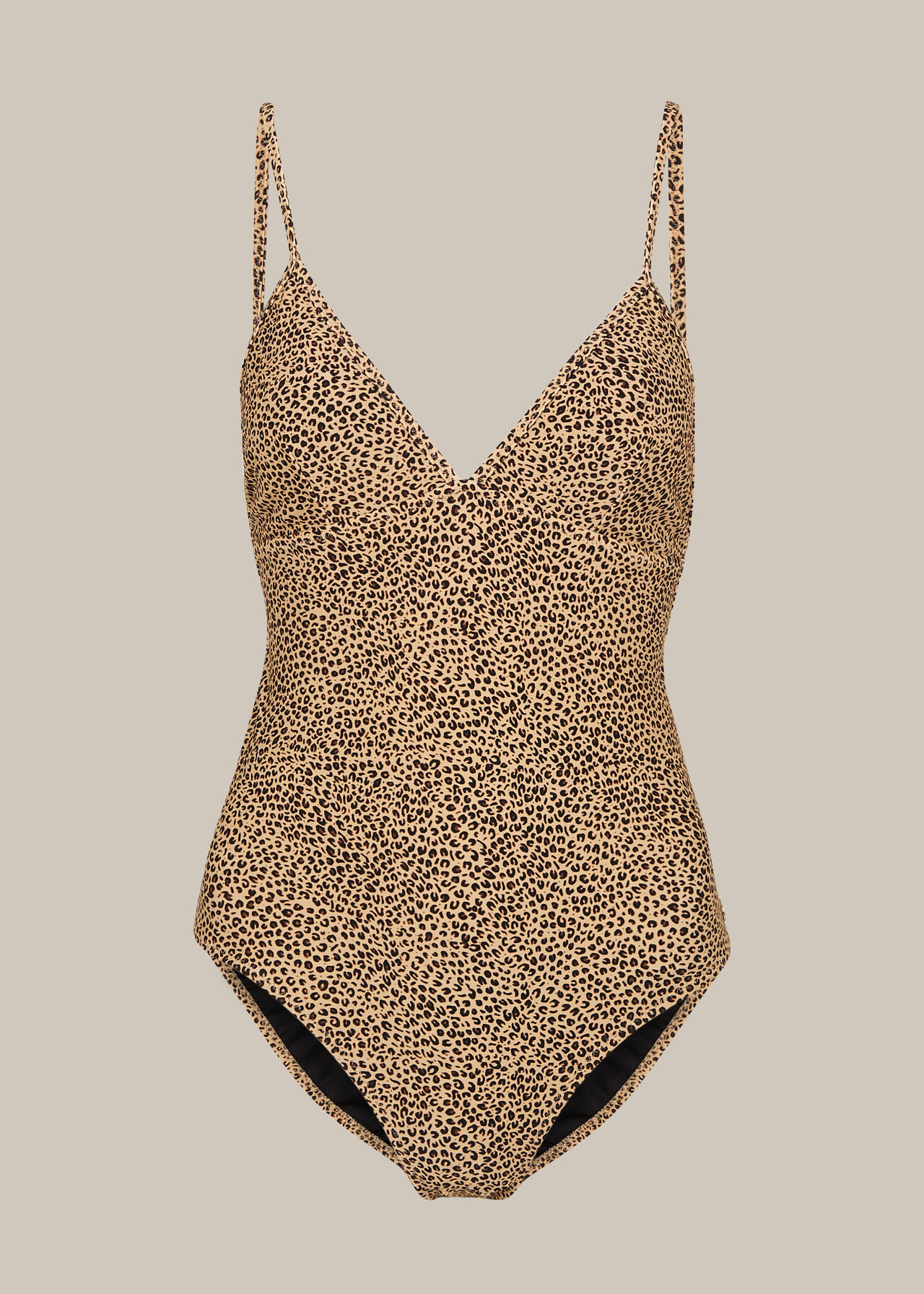 Mini Leopard Print Swimsuit Brown/Multi
