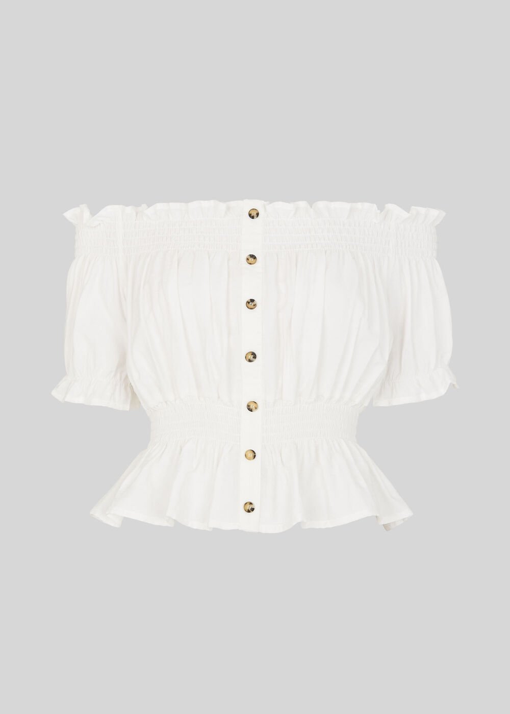 Shar Bardot Top Ivory/Multi