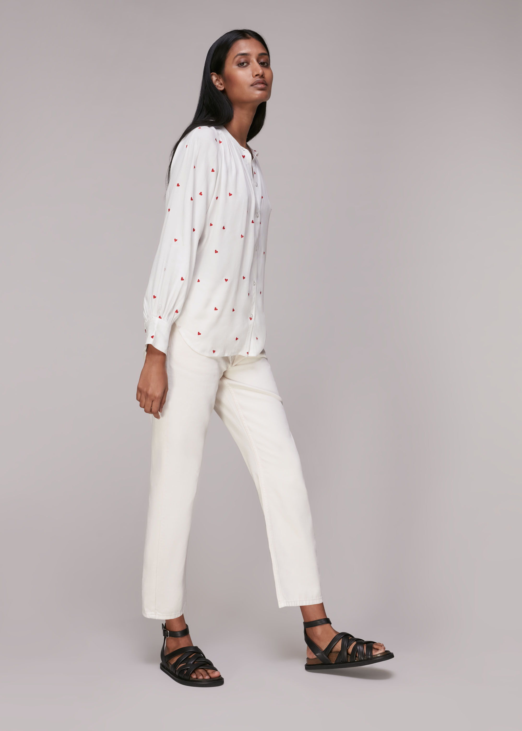 Whistles heart embroidered sweatshirt new arrivals