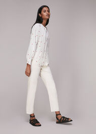 Heart Embroidered Top