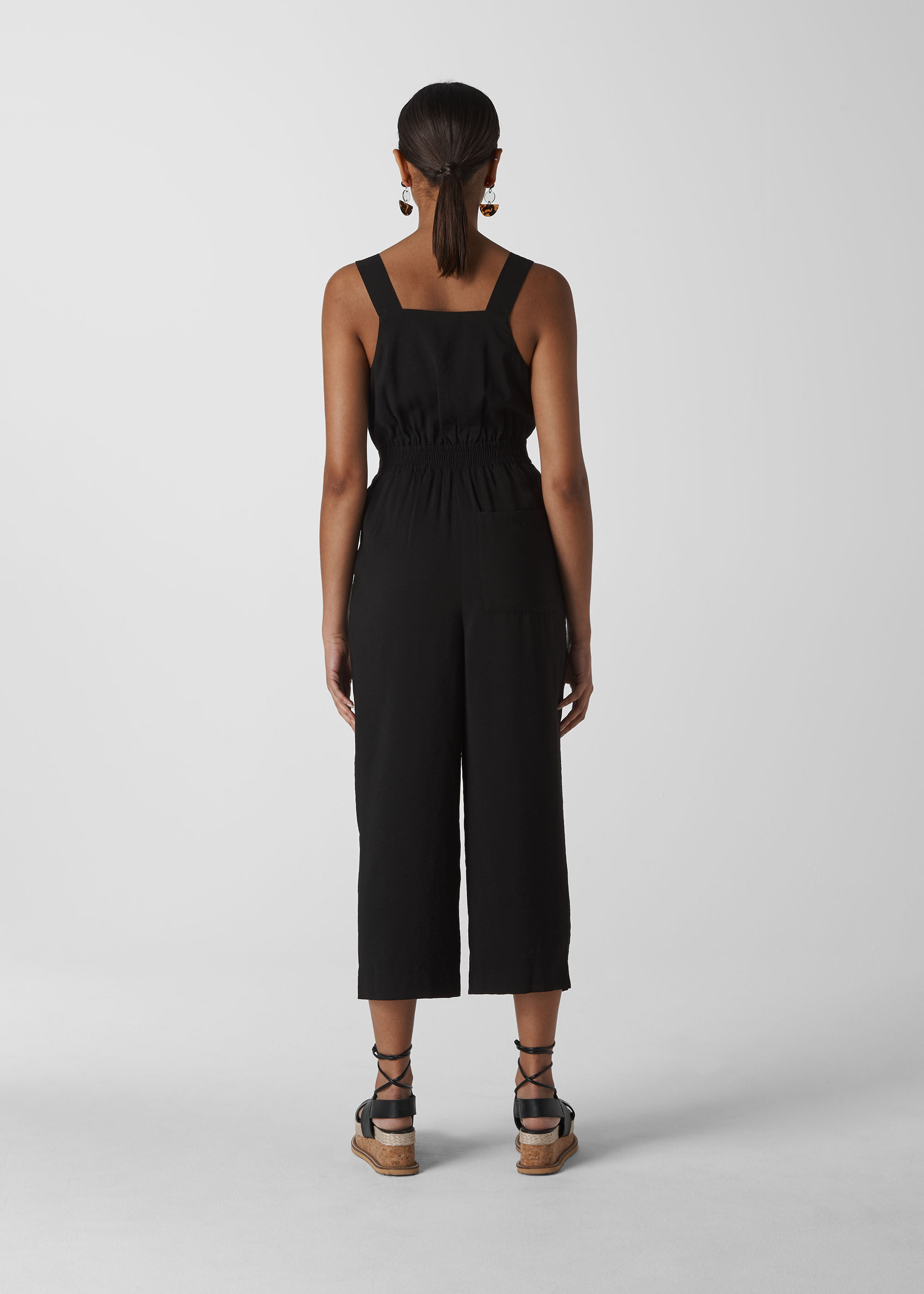 Whistles lara button new arrivals jumpsuit