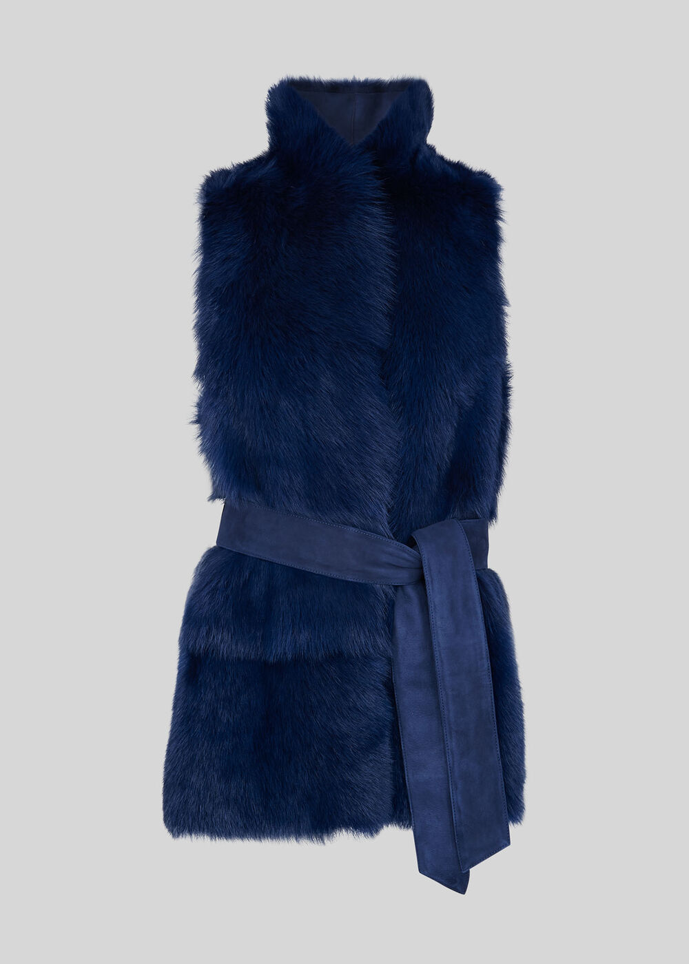 Belted Sheepskin Gilet