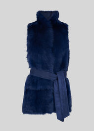 Belted Sheepskin Gilet