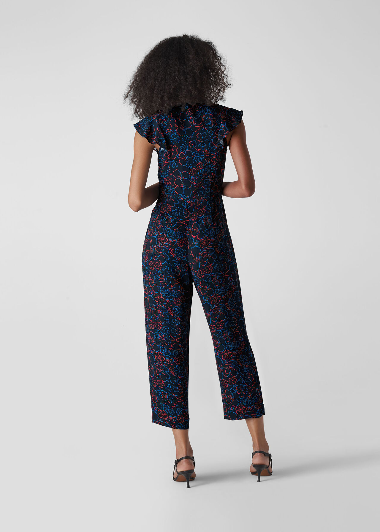 Outline Floral Jumpsuit
