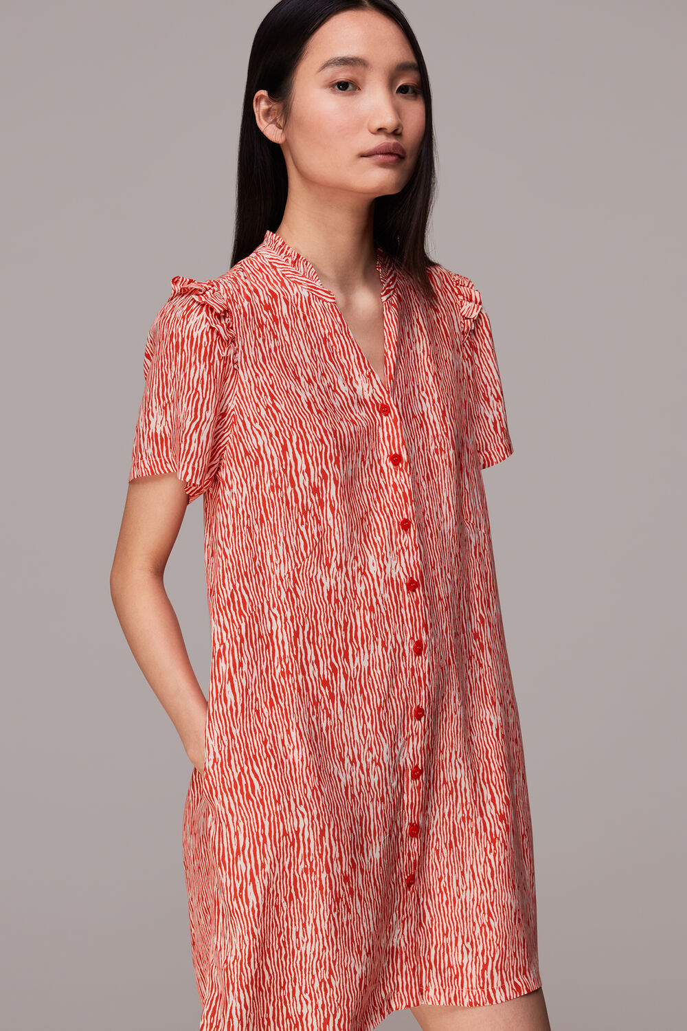 Red Rosalie Woodland Animal Dress