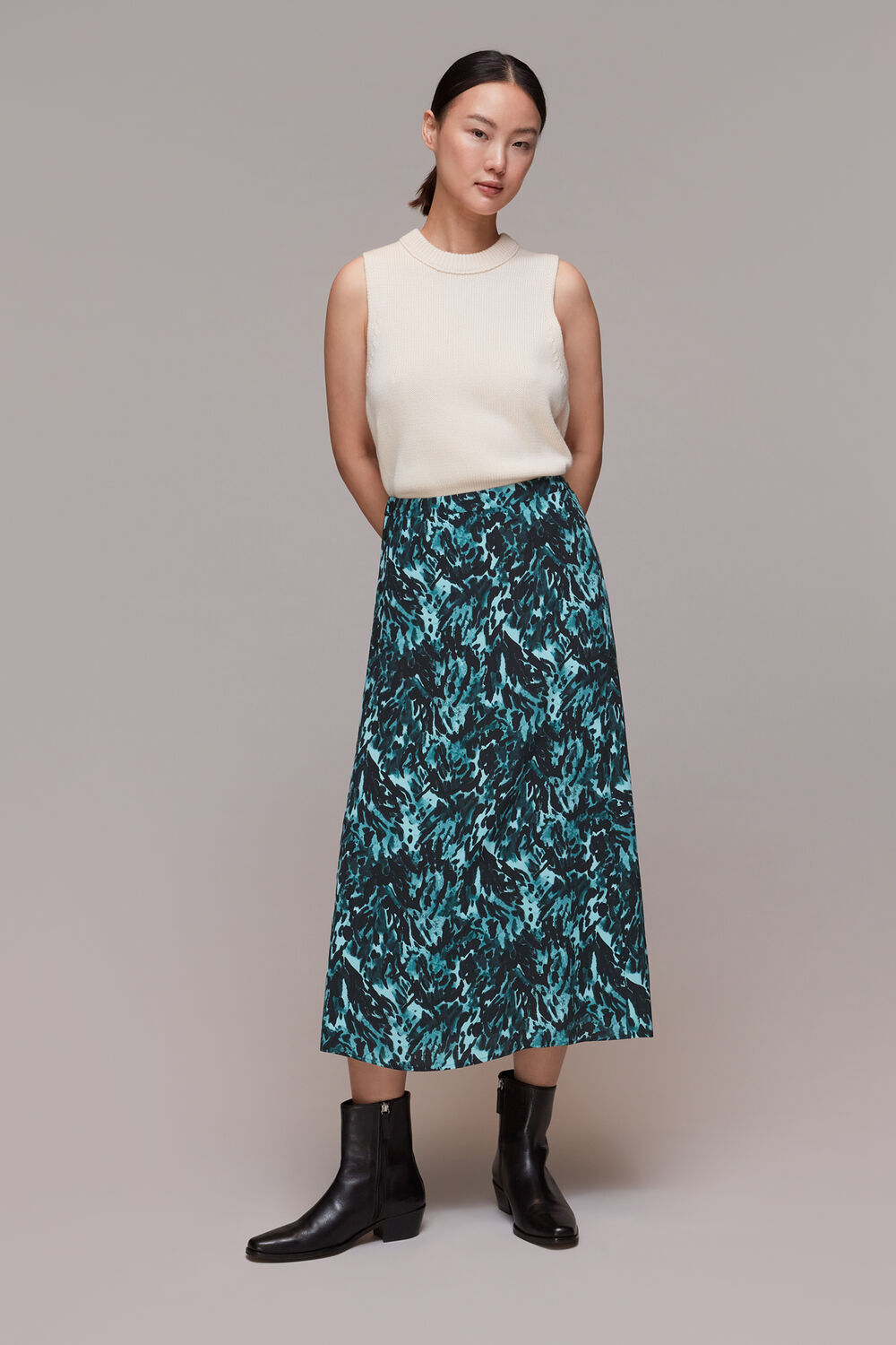 Multicolour Bambi Animal Button Skirt