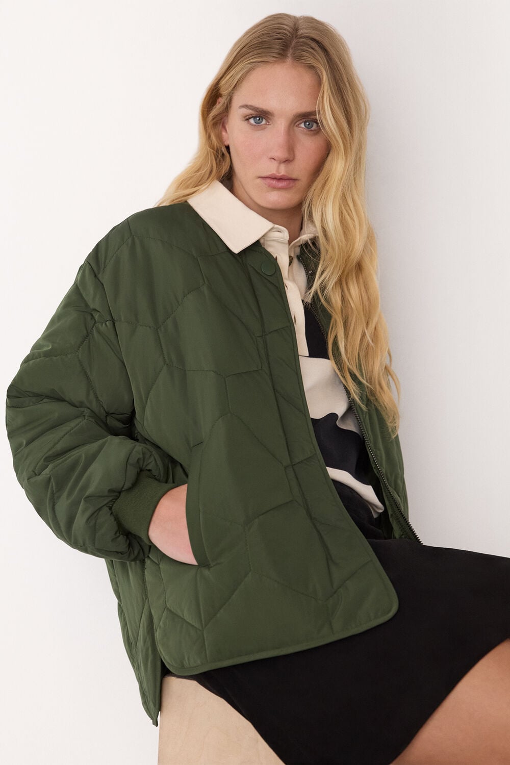 Ida Short Quilted Coat