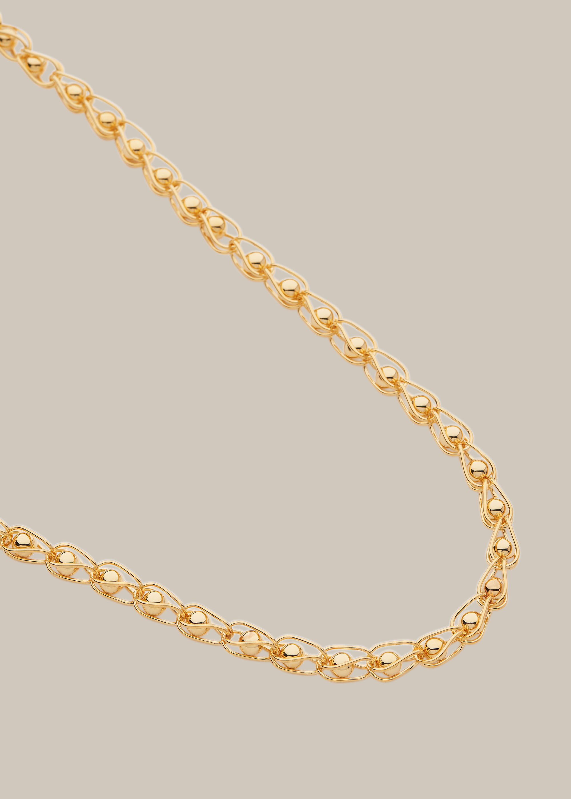 Sphere chain necklace discount