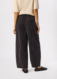 Casual Denim Barrel Trouser