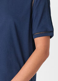Broderie Trim Detail Tee