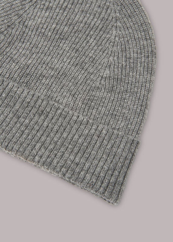 Grey Cashmere Hat