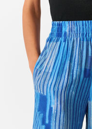 Stripe Print Cropped Trouser