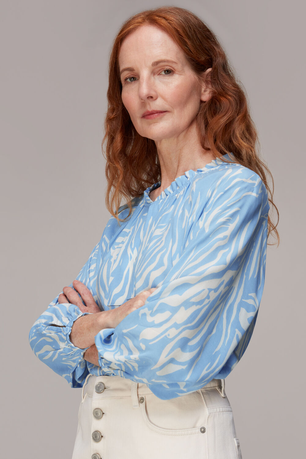 Tiger Print Blouse