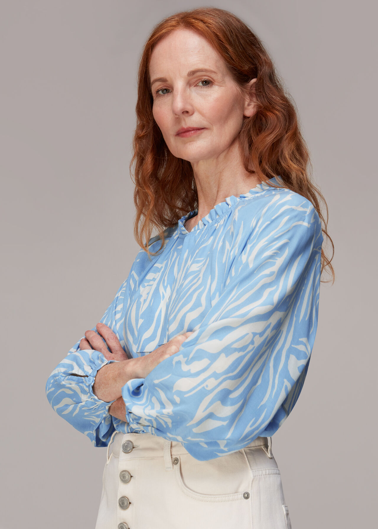 Tiger Print Blouse