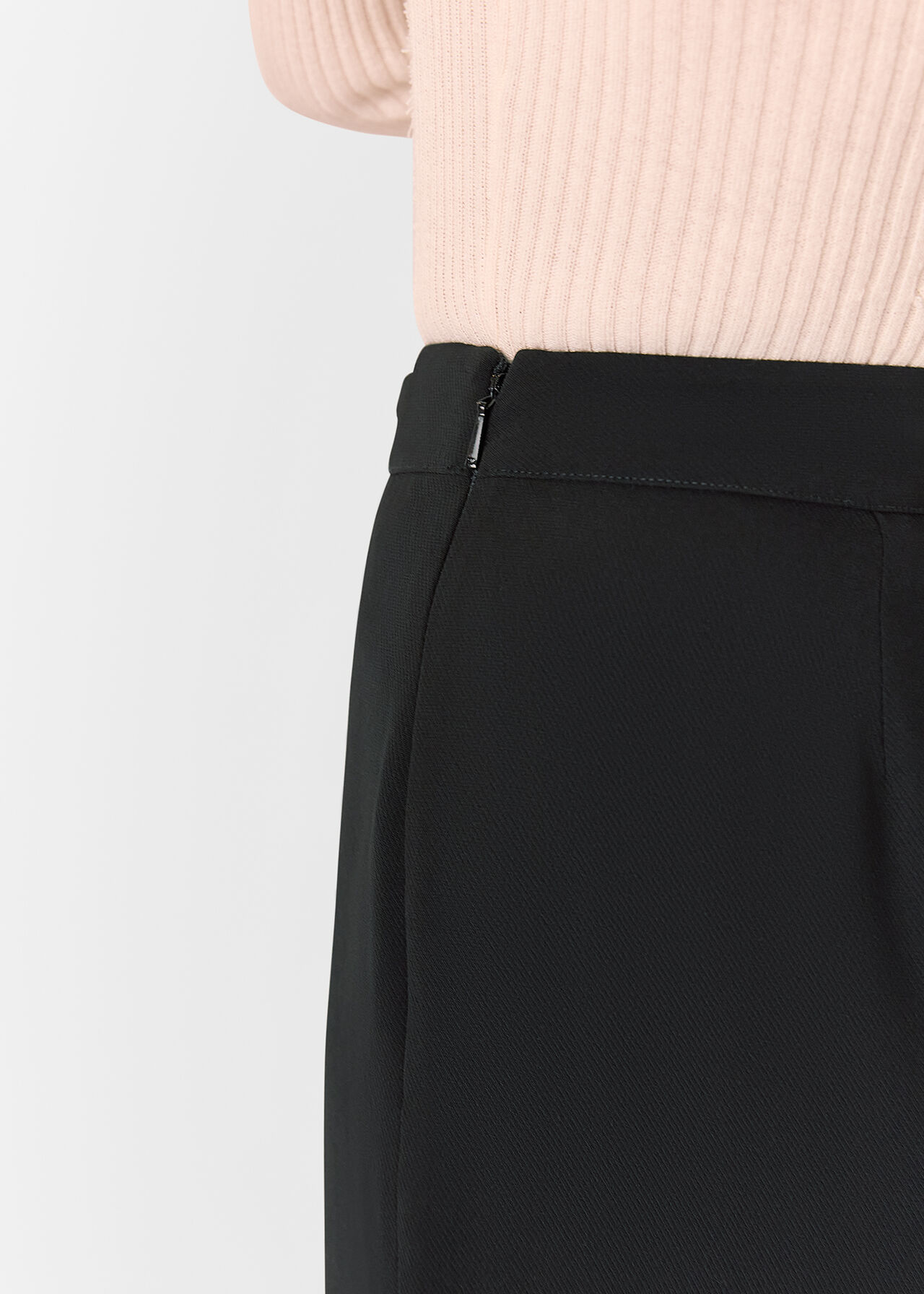 Corinna Belted Crepe Trouser