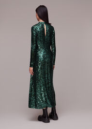 Minimal Sequin Midi Dress