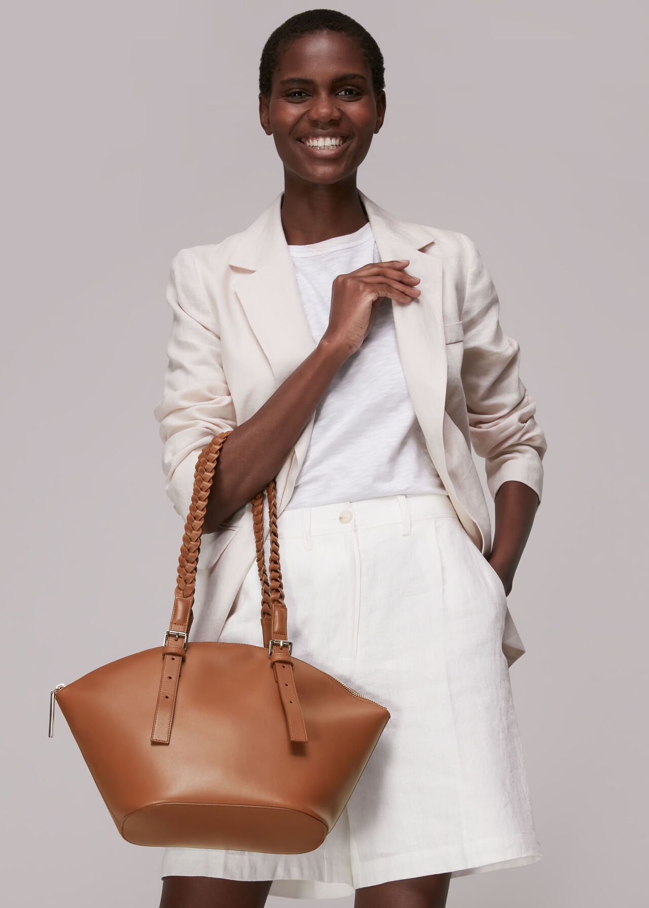 Mirren Plaited Handle Tote