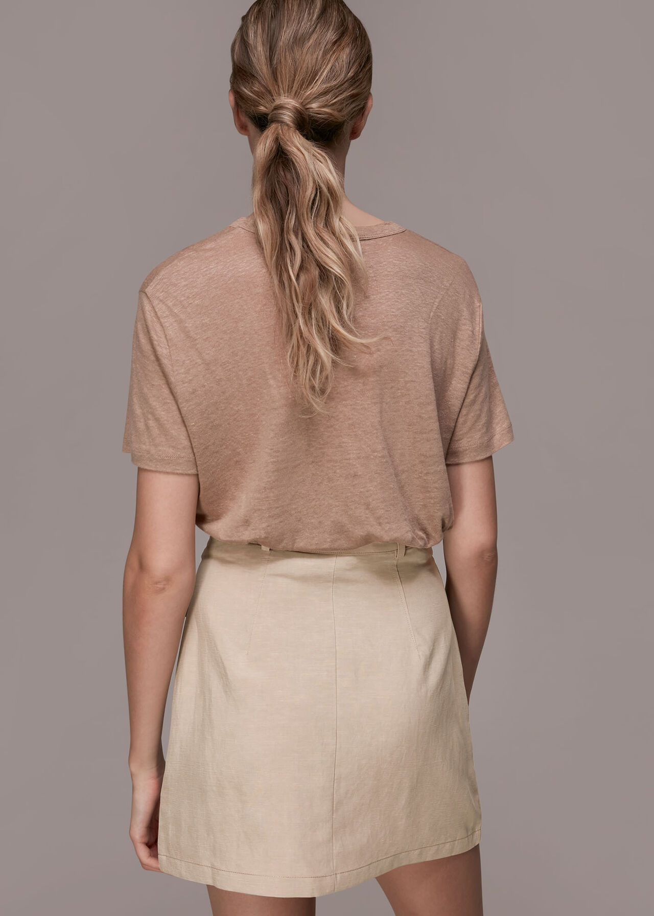 Linen Pocket Skirt