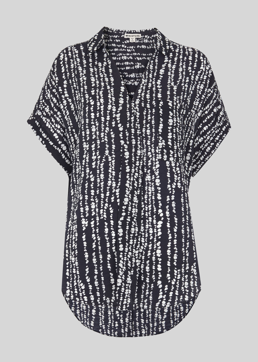 Savannah Print Lea Shirt Navy/Multi