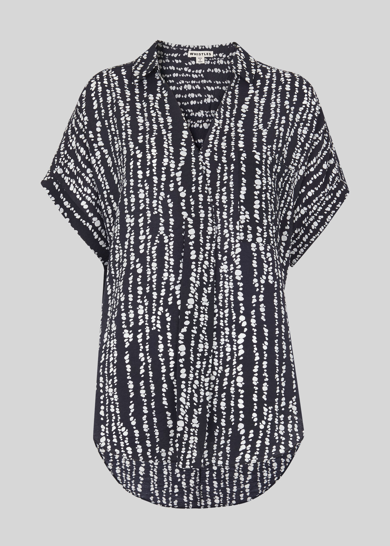 Savannah Print Lea Shirt Navy/Multi
