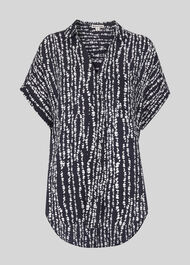 Savannah Print Lea Shirt Navy/Multi